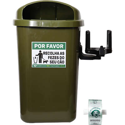 Lixeira Plástica Cata Cocô 50L Cores - Imagem 3