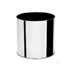 Lixeira Inox Redonda Sem Tampa 24 X 50CM - 23L
