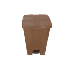 Lixeira Quadrada Plástica 25 Litros Com Pedal E Aro Interno