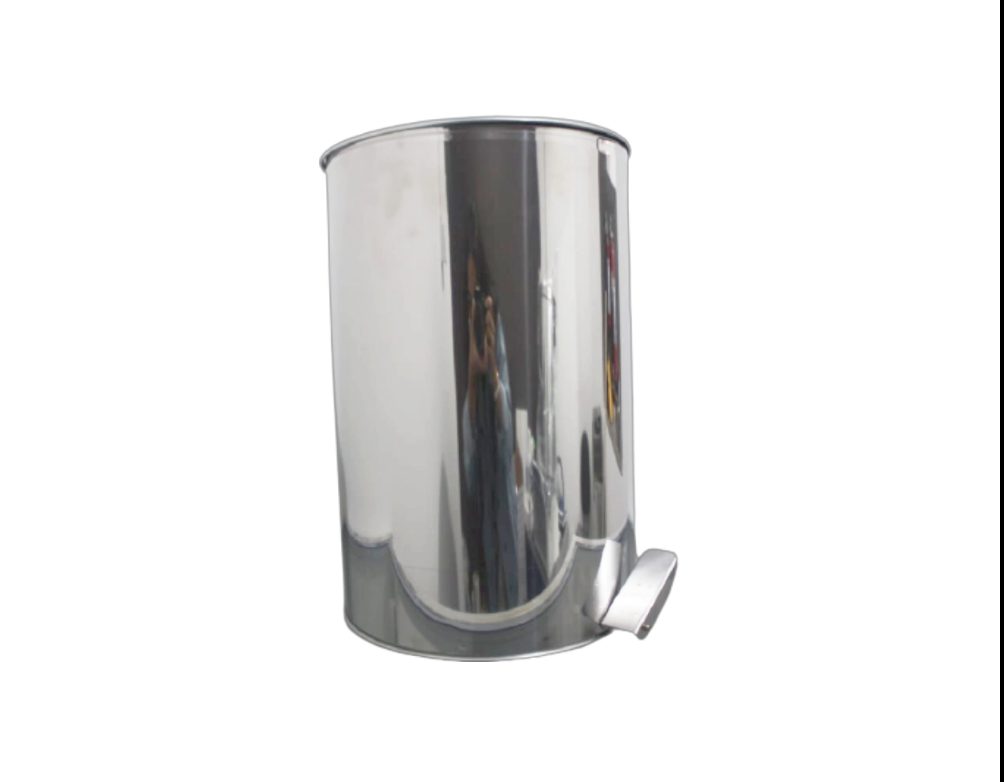 Lixeira Inox Redonda Pedal 75L - 38X70CM