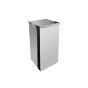 Lixeira Inox Quadrada Tampa Flip Top 36L - 60X24X24CM