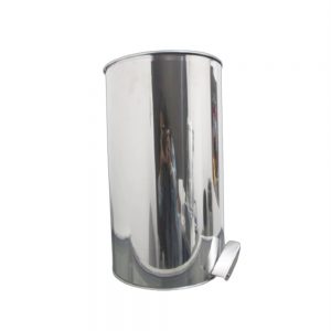 Lixeira Inox Redonda Pedal 100L - 38X80CM