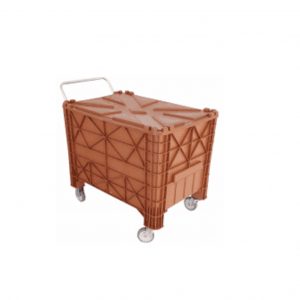 Caixa Plástica 370L Completa Empilhável