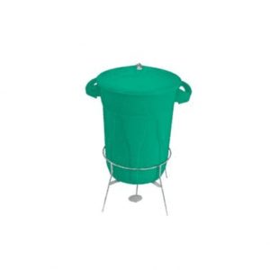 Lixeira De Pedal Com Armação Em Aço 60 Litros