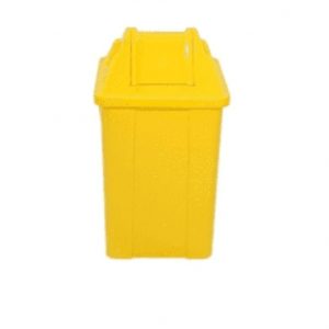 Lixeira Quadrada 100 Litros Com Tampa Vai E Vem