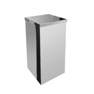 Lixeira Quadrada Com Tampa Vai-Vem 36L