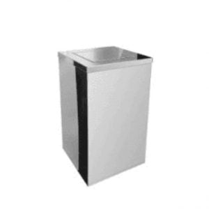 Lixeira Quadrada Com Tampa Vai-Vem 50L