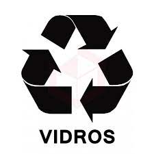 Adesivo Coleta Seletiva Vidro Várias Cores