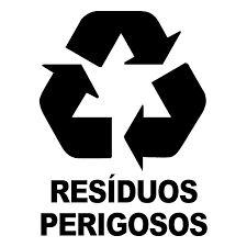 Adesivo Coleta Seletiva Resíduos Perigosos Várias Cores