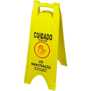 Placa Sinalizadora Em Manutenção