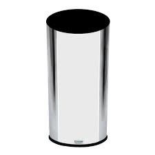 Lixeira Inox Redonda Sem Tampa 38 X 50CM - 50L