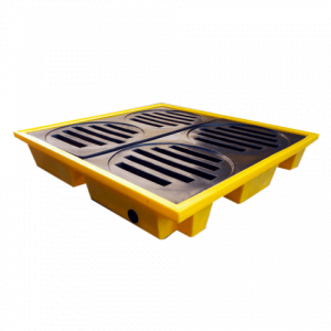 Pallet De Contenção IBC Para 4 Tambores 150L