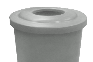 Lixeira Plástica Com Abertura Central 200L