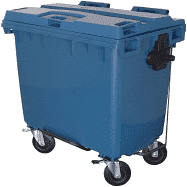 Contentor Plástico De 1000L Com Pedal