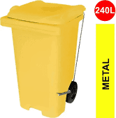 Contentor Plástico Com Rodas De 300mm E Pedal Lateral