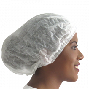 Touca Sanfonada Descartável Com Elástico